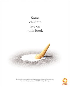 Care World Hunger Campaign print ad